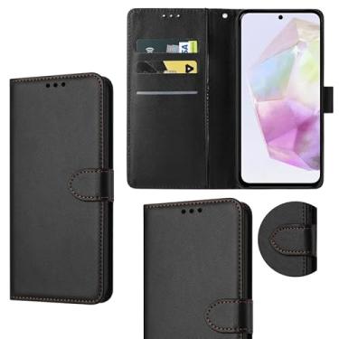Imagem de Capa Carteira Para Galaxy A35 Capinha Flip Case Preta Premium