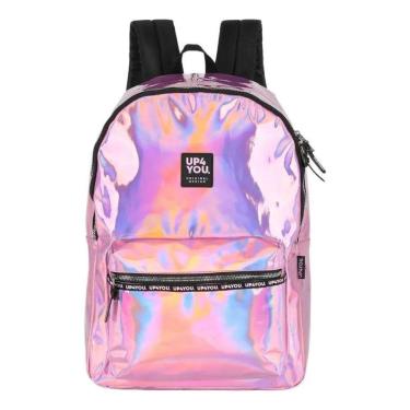 Imagem de Mochila Costas Up4you Holográfica Pink