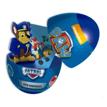 Imagem de Pastilha com Brinquedo Kids Zone Ovo Surpresa 3D Patrulha Canina 9g