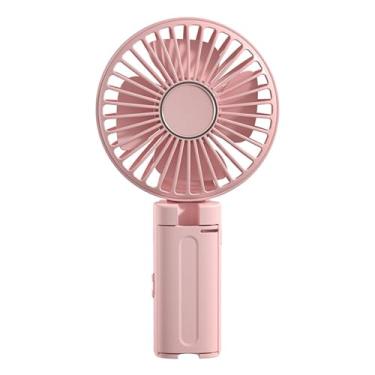 Imagem de Kuntesetty Mini ventilador portátil Clipon, ventilador de mesa dobrável para viagens, pesca e casa, Rosa