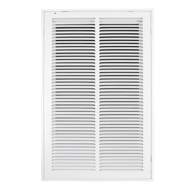 Imagem de Howeall 35,5 cm L x 61 cm A [Tamanho da abertura do duto] Grade de filtro de ar de retorno de aço - Face/porta removível para filtros de 2,5 cm - Grelha de cobertura de ventilação HVAC - Branca