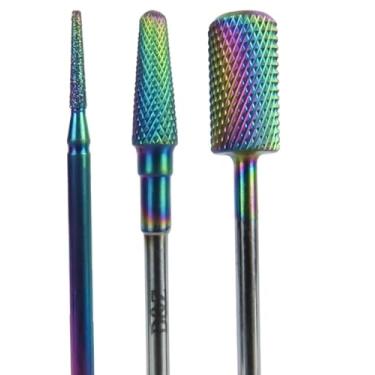 Imagem de Fresas para Unhas Kit 3 Brocas TungstêNio Profissional Unha Gel Porcelana Nail Art(Medium Umbrella)