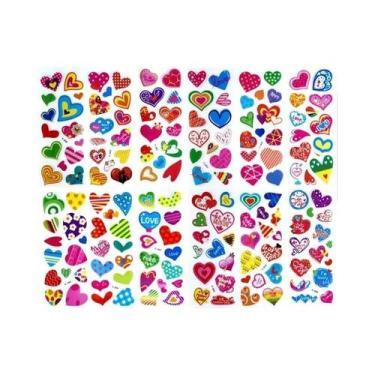 Imagem de Adesivos de Dinossauro 3D para Crianças - 12 Folhas para Decoração de 