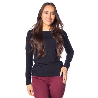 Imagem de Blusa Feminina Olho Fatal com Recorte nas Costas Preto/branco-Feminino