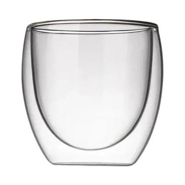 Imagem de Conjunto De Copos De Vidro De Parede Dupla Resistente Ao Calor Para Uí