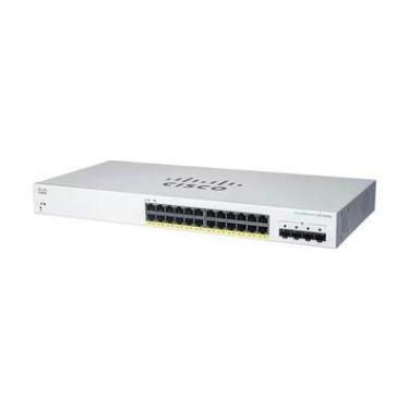 Imagem de Switch Cisco Cbs220 10/100/1000, Gigabit, 24 Portas, 4x1g Sfp Layer, Gerenciável - Cbs220-24t-4g