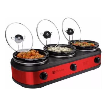 Imagem de Triplo Buffet Red 2,4 L Rechaud Eletrico - 127 V- Slow Cook - Members 