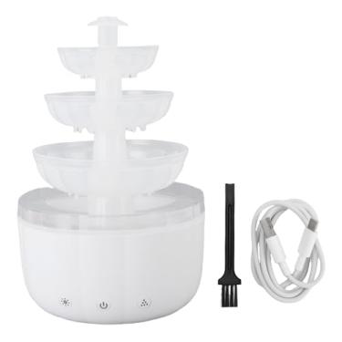 Imagem de Pssopp Difusor de Fonte, Umidificador de Ar Multifuncional Difusor de Aromaterapia Com Névoa Fria para o Quarto da Casa de Ioga do Escritório