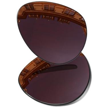 Imagem de Vonxyz Lente de substituição para óculos de sol Ray-Ban Aviator RB3025 58 mm - Bronze Marrom Polarizado