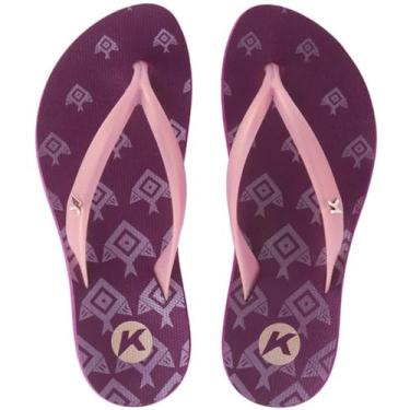Imagem de Chinelo Kenner Ibiza Geopeixe Feminino - Roxo e Rosa - 37