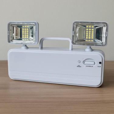 Imagem de Luminária de Emergência Led Bivolt Perfeita Para Saídas - RELET