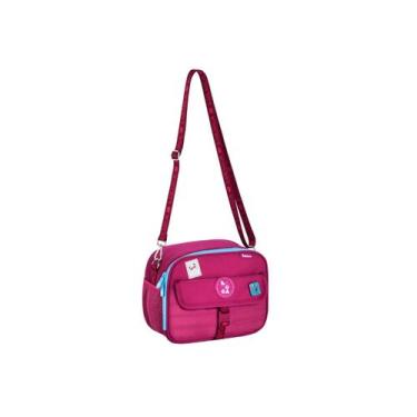 Imagem de Lancheira Luluca Térmica Transversal Juvenil Escolar Passeio, Rosa