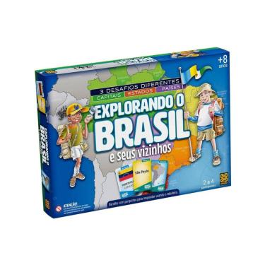Imagem de Jogo de Tabuleiro Explorando o Brasil - Grow