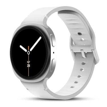 Imagem de Pulseira esportiva de substituição sem lacunas compatível com Samsung Galaxy Watch 8 de 40 mm e 44 mm/Watch 8 Classic de 46 mm, masculina e feminina