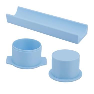 Imagem de 3pçs Formas Redondas Cake Pop, Formas PLA para Assar com Bandeja de 23cm Máquina Cake Pop para Confeitaria Caseira Festas Aniversário Sobremesas de Casamento (Azul)