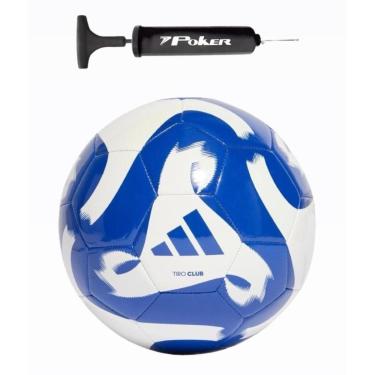 Imagem de Kit Bola de Futebol de Campo Adidas Club + Bomba de Ar Preta-Unissex