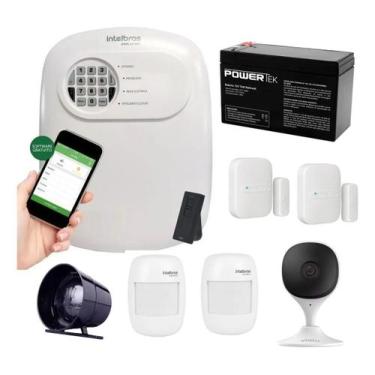 Imagem de Kit Alarme Intelbras ANM 24 NET com 4 Sensores e Câmera WiFi Interna