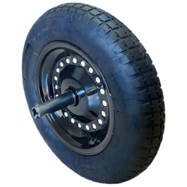 Imagem de Roda com Pneu e Câmara para Carriola Carrinhos plataforma Carrinho de 