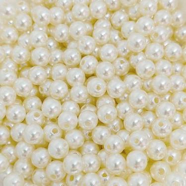 Imagem de PÉROLA DE ABS LISA Nº 06 20G PEROLA 6 MM - LADEIRA BIJUTERIAS, CHAMPAG