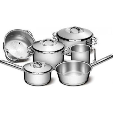 Imagem de Conjunto De Panelas 6pc Inox Tramontina Solar Fundo Triplo, Inox, 6 Pe