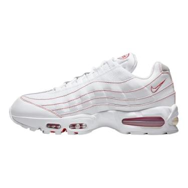 Imagem de Nike Tênis masculino Air Max 95 OG (IB7936-100, branco/vermelho universitário), Branco/vermelho universitário/branco, 39