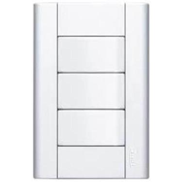 Imagem de Interruptor Simples 16A 4X2 3 Teclas Branco Modulare Fame