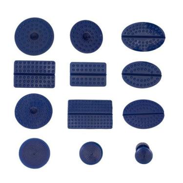 Imagem de Kit 12 ventosas de nylon azul - V8 BRASIL, U, UNICA