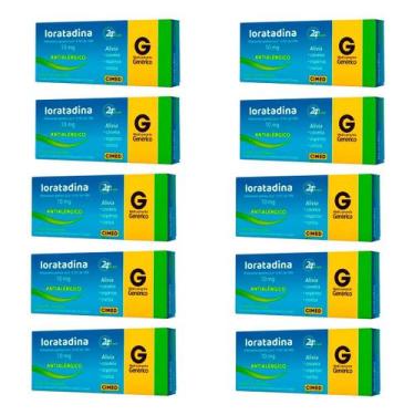 Imagem de Kit C/ 10 Loratadina 10mg 12 Comprimidos - CIMED
