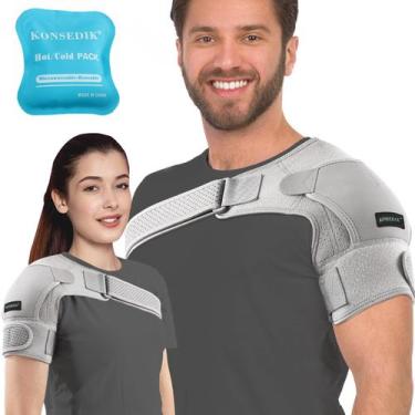 Imagem de Alça de ombro KONSEDIK KD007 para manguito rotador rasgado cinza peque