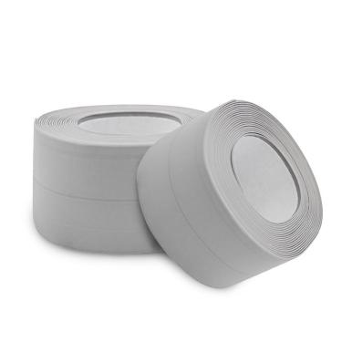 Imagem de Fita De Vedação Adesiva Porta Janela Protetor 3 Metros X 3,5cm Cinza