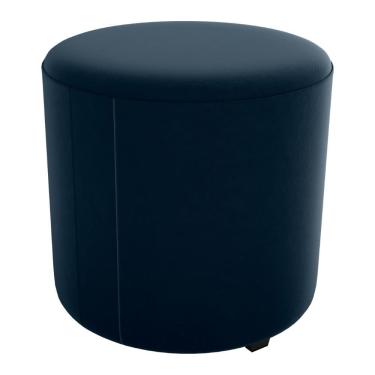 Imagem de Puff Redondo Copenhage Veludo Maserati Milani Store Azul