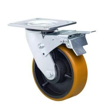 Imagem de Rodizio Industrial Carga Pesada 5x2 Pol. C/freio 600 Kg - COLSON