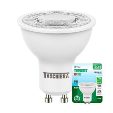 Imagem de Lâmpada Led Dicroica Mr16 Tdl 7w Taschibra Bivolt 6500k Luz Fria, Bivo