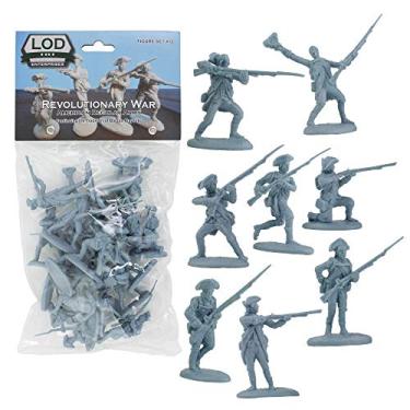 Imagem de LOD Revolutionary War Colonial Regular Army - 16 bonecos de soldado azul escala 1:32