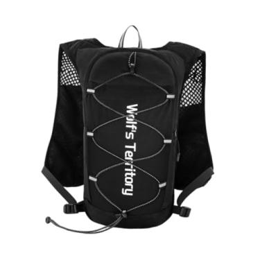 Imagem de simhoa Colete de corrida, mochila para homens e mulheres, colete aquático respirável, leve, mochila para corrida, ciclismo, caminhada, escalada, Preto