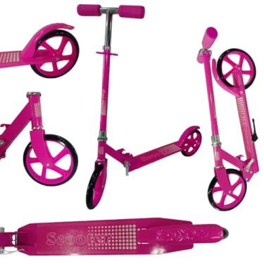 Imagem de Patinete Adulto Juvenil Scooter 2 Rodas Até 100 Kg Criança Adolescente Portátil Dobravél Resistente