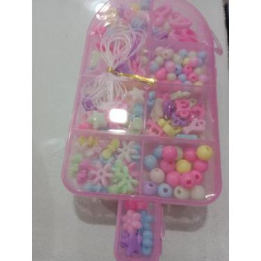 Imagem de Kit criativos infantil de miçanga pulseira fio de silicone  - Marilene