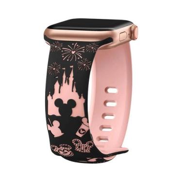 Imagem de Pulseiras De Silicone Para Apple Watch 40mm-49mm Com Gravação Compatív