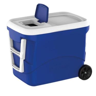 Imagem de Caixa Térmica Soprano Azul C/ Rodas 50L