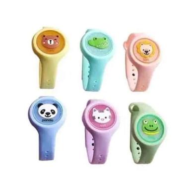 Imagem de Pulseira Repelente Infantil Contra Mosquitos e Pernilongos Bracelete Com LED Antimosquito Relógio Repelente Proteção Natural e Segura Para Crianças