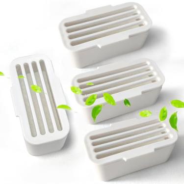 Imagem de PurifyLogix Desodorante Scoopfree Smartspin, 4 Peças, Autolimpante, Para Caixa De Areia Gato, Purificador Ar Hholove, Automático, Amigável, Natural, À Base Plantas, Supressão Odores