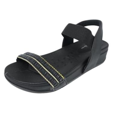 Imagem de Sandália Feminina Anabela Flatform Conforto Estilo Modare