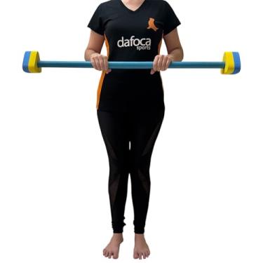 Imagem de Halter em Barra Para Hidroginástica DF1120-AZ 1 a 2kg Azul e Amarelo Dafoca Sports