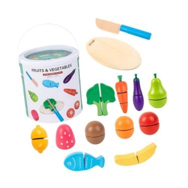 Imagem de YIJU 13 peças cortando frutas brinquedos simulação de brinquedos educacionais Aprendizagem precoce finge jogo acessório de cozinha para idades 3 4 5