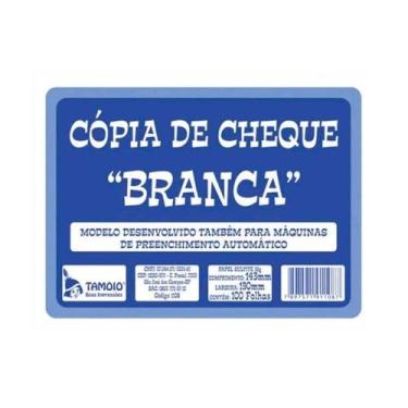 Imagem de Cópia de Cheque Branca com 100 Folhas Tamoio