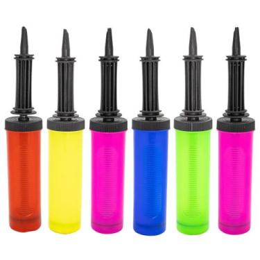 Imagem de Kit De Infladores Manuais Para Encher Bexigas Balões Para Festas - 6 P