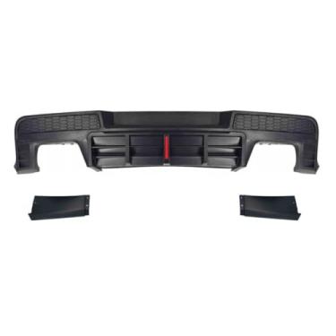 Imagem de Spoiler traseiro de carro difusor labial modificação compatível com Camaro RS 2014-2015 protetor de para-choque capa acessórios (saída única com luz)