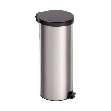 Imagem de Lixeira Com Pedal  New Em Aco Inox C/ Acabamento Polido 30 L - Tramont