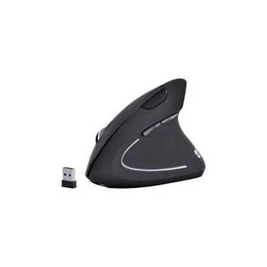 Imagem de Mouse Ergonômico Vertical Sem Fio Ortopedico, Conforto e Precisão 2400 DPI Wireless, Reduz Tensão no Punho e Cotovelo, Ideal para Home Office e Gaming