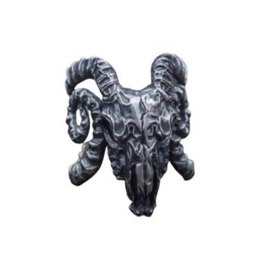 Imagem de Anel Ajustável Dedeira Gótico Grafite Bode Punk G6497